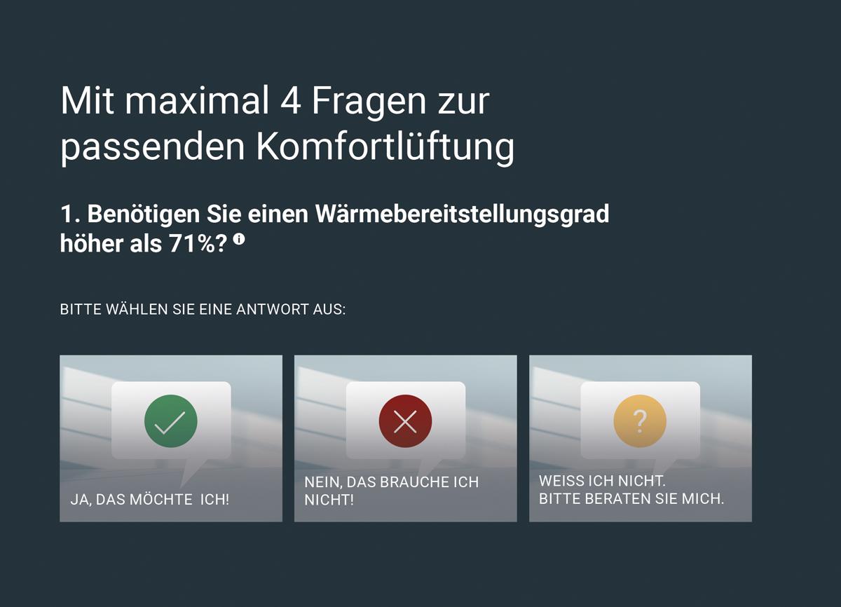 Schnell und einfach zum passenden Lüftungsgerät. Der neue Gerätefinder von Meltem macht’s möglich.