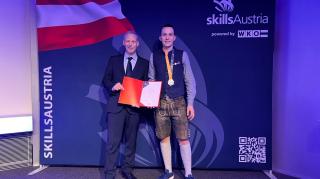 Marcel Riener (rechts) im Bild mit Bundeslehrlingswart Gerald Kopsa.