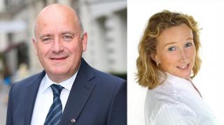 Obmann des VÖK Mag. Helmut Weinwurm und die VÖK-Geschäftsführerin Dr. Elisabeth Berger.