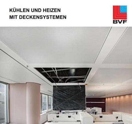 Die Titelseite der neu erschienenen Richtlinie 15.3 Metalldeckensysteme aus der Richtlinienreihe Kühlen und Heizen mit Deckensystemen.